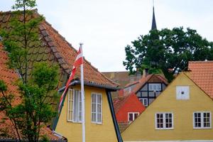 svaneke en la isla de bornholm foto