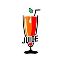 A GLASS OF JUICE VECTOR