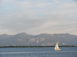 lindau at the lake constance in germany photo