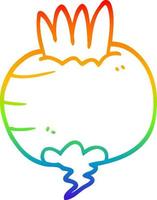 rainbow gradient line drawing cartoon swede vector