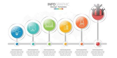 Timeline infographics design template with options, process diagram. vector