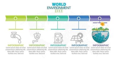 Infographic business concept with 5 options or steps. Vector illustration