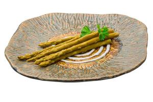 Asparagus on white photo