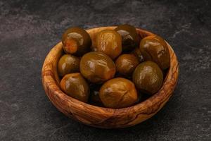 Marinated feijoa in the bowl photo