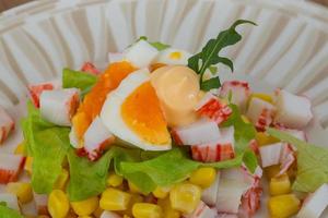 Crab sticks salad photo