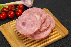 Natural ham made from pork photo