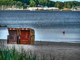 la ciudad de eckernfoerde en el mar báltico foto