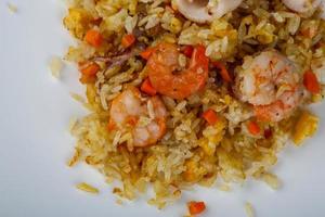 Fried rice with seafood photo