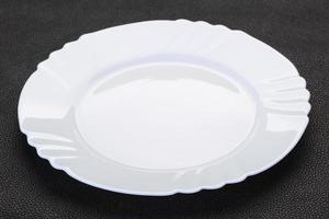 Empty white plate photo