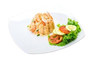 Fried rice with shrimps photo