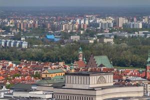 Warsaw skyline with warsaw towers photo