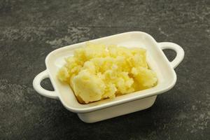 Mashed potato in the bowl photo