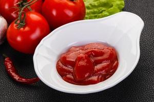 Tomato ketchup sauce photo