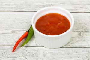 Sweet and spicy chilli sauce photo