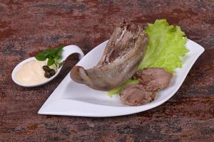 Gurmet pork tongue snack photo