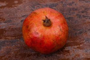 Ripe tasty pomegranate photo