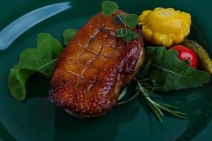 Roasted duck breast photo