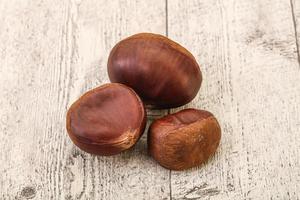 Organic natural sweet Chestnut heap photo
