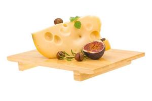 Maasdam cheese with fig photo