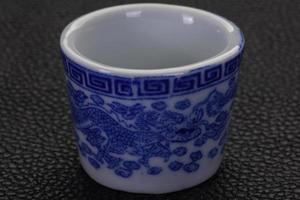 Empty Chinese tea cup photo