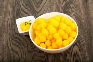 Cheese corn balls photo