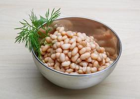 White canned beans photo