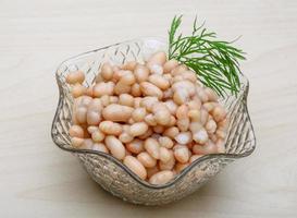 White canned beans photo