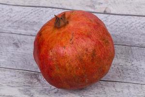 Ripe tasty pomegranate photo