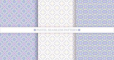 pastel color seamless pattern collection vector