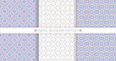 pastel color seamless pattern collection vector