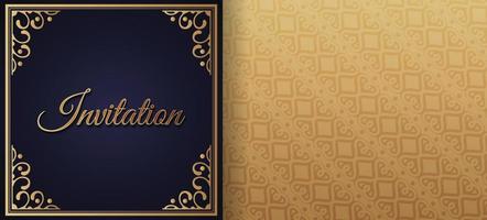 luxury invitation background style ornamental pattern vector