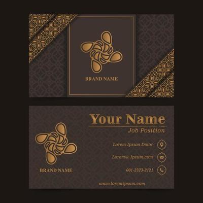 Luxury ornamental logos and business cards template