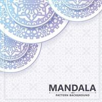 soft color mandala style background vector