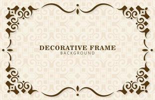 vintage ornamental frame design template vector