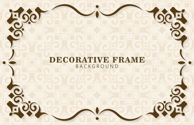 vintage ornamental frame design template