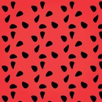 Watermelon vector hand-drawn texture with seeds. Colorful juicy summer tropical vector pattern