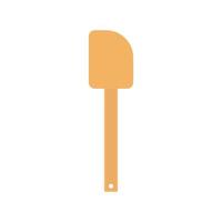 Wooden cooking spatula. Kitchen Tool. Vector illustration, isolated on white background