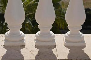 Zoom on a terrace railing photo