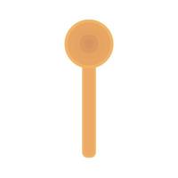 Kitchenware utensil. Wood Spoon vector illustration on white background