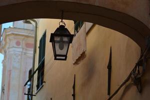 Typical Italian narrow street photo