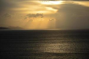 Sunset and Stormy clouds photo