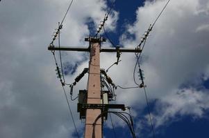 Power transmission line and Current transformer photo