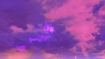 fantaisie de style ciel violet time-lapse pour le fond. video