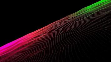 Animation colorful speed lines effect on black background. video