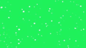 fitas de animação branca sobre fundo verde.