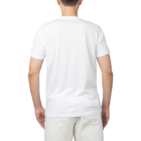 Man in white t-shirt mockup png