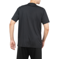 man i svart sport t-shirt mockup, designmall png