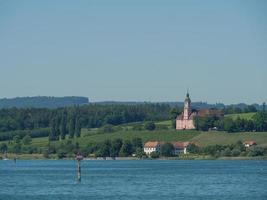 Meersburg at the lake constance in germany photo