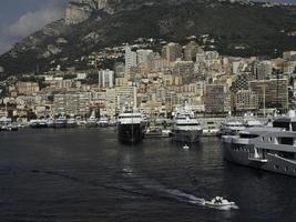 monaco at the mediterranean sea photo