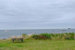 svaneke en la isla de bornholm foto